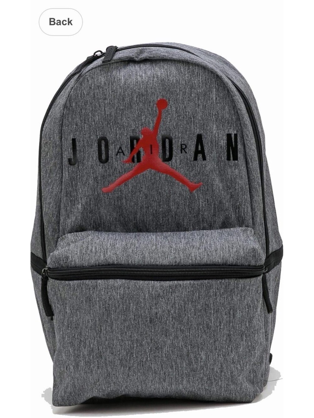 Jordan Backpack (23L) Carbon Heather MA0880-GEH One-Size New w/Tags